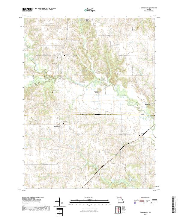 Greensburg topographic map thumbnail
