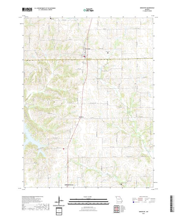 Greentop topographic map thumbnail