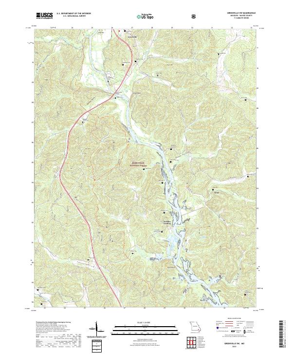 Greenville SW topographic map thumbnail