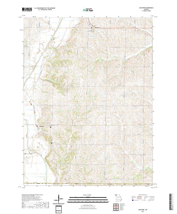 Guilford topographic map thumbnail