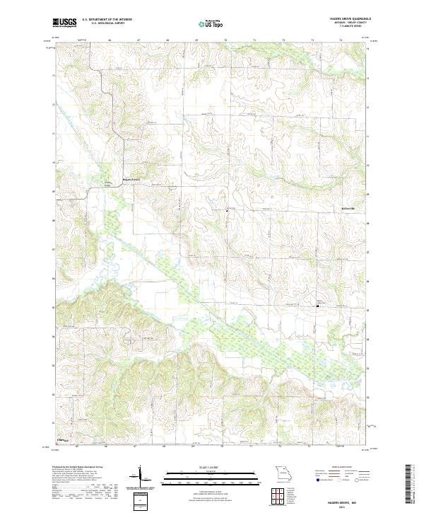 Hagers Grove topographic map thumbnail