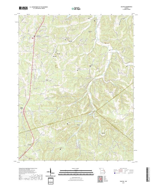 Halifax topographic map thumbnail
