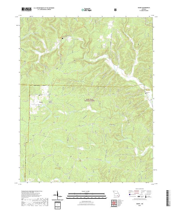 Handy topographic map thumbnail