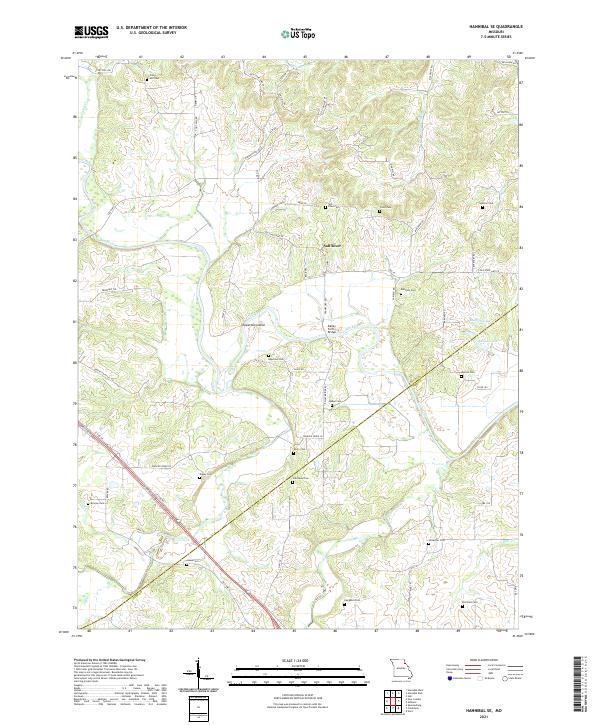 Hannibal SE topographic map thumbnail