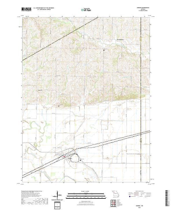 Hardin topographic map thumbnail