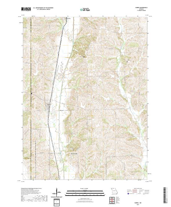 Harris topographic map thumbnail