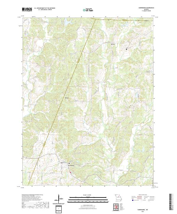 Harrisburg topographic map thumbnail