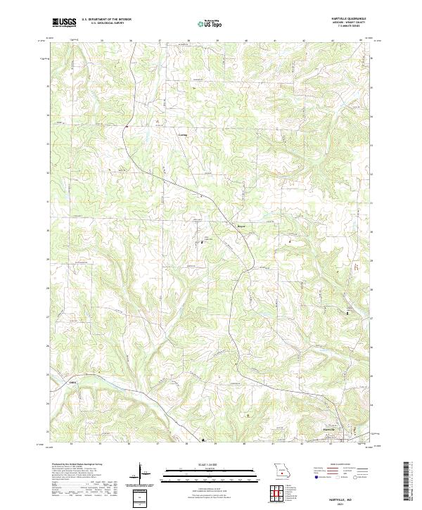 Hartville topographic map thumbnail