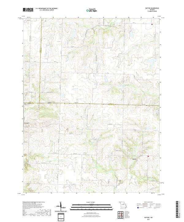 Hatton topographic map thumbnail