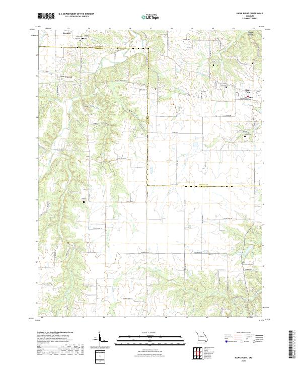 Hawk Point topographic map thumbnail