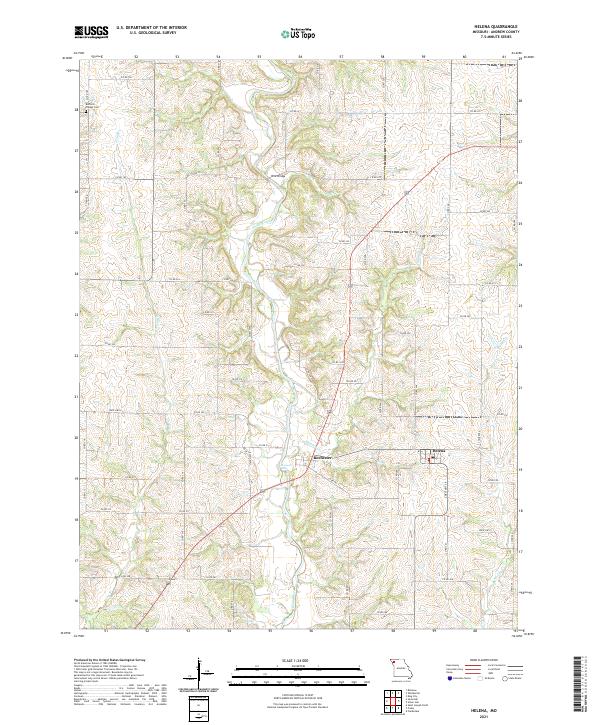 Helena topographic map thumbnail