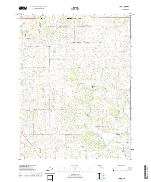 Hemple topographic map thumbnail
