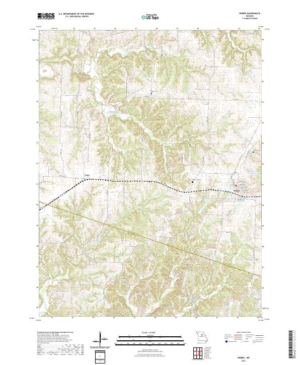Higbee topographic map thumbnail