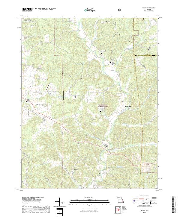 Higdon topographic map thumbnail