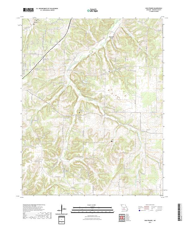 High Prairie topographic map thumbnail