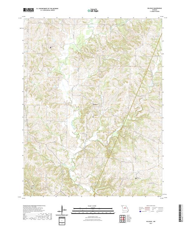 Hilldale topographic map thumbnail
