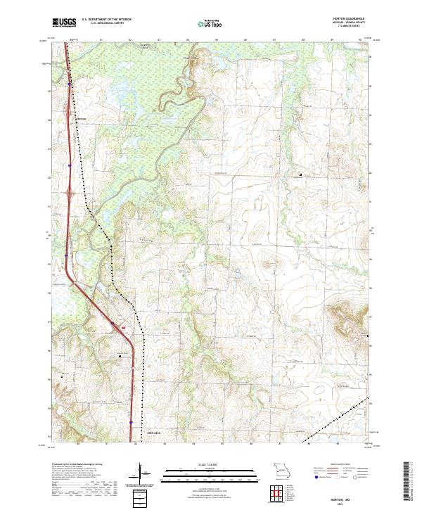 Horton topographic map thumbnail