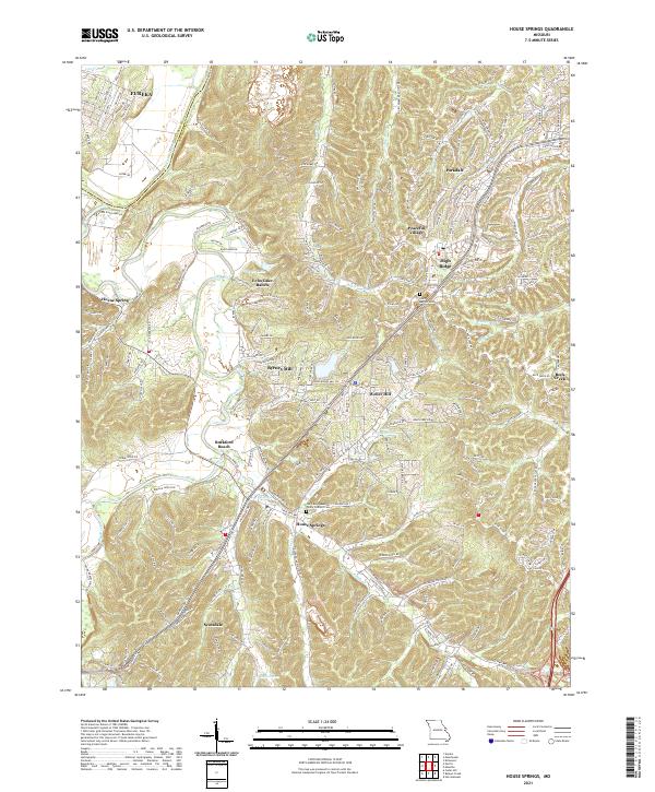House Springs topographic map thumbnail