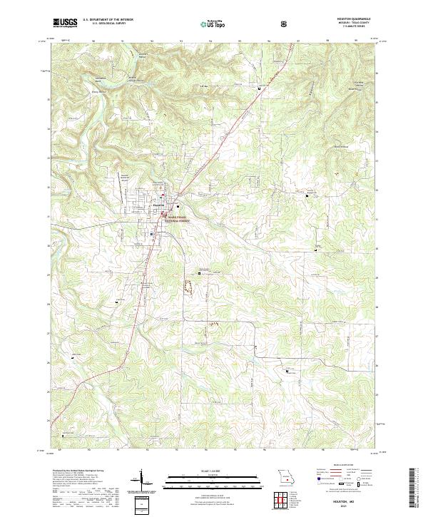 Houston topographic map thumbnail