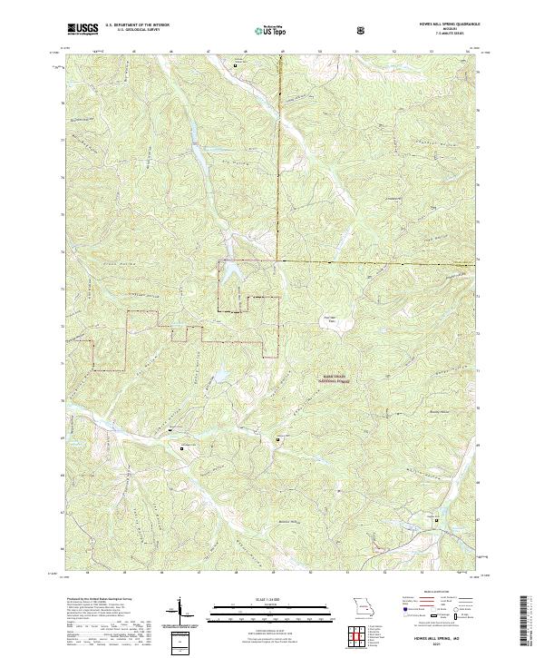 Howes Mill Spring topographic map thumbnail