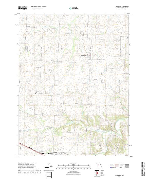 Hughesville topographic map thumbnail