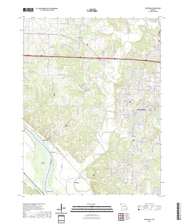 Huntsdale topographic map thumbnail