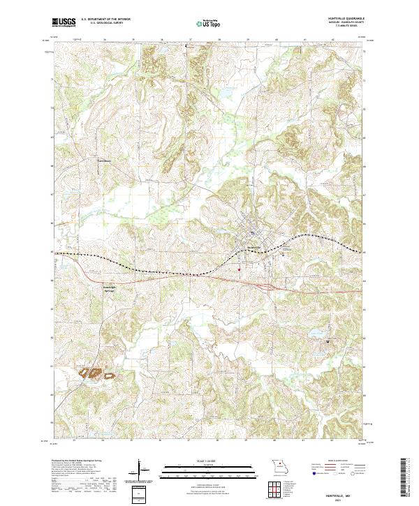 Huntsville topographic map thumbnail