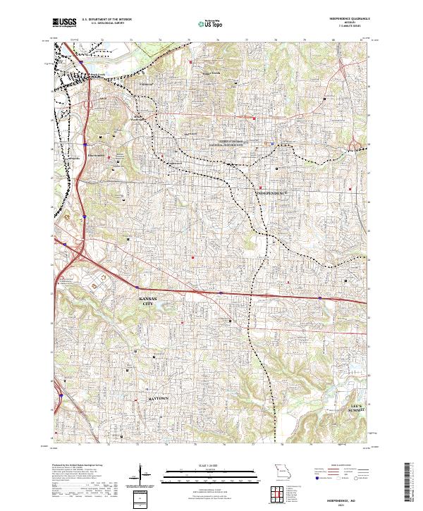 Independence topographic map thumbnail