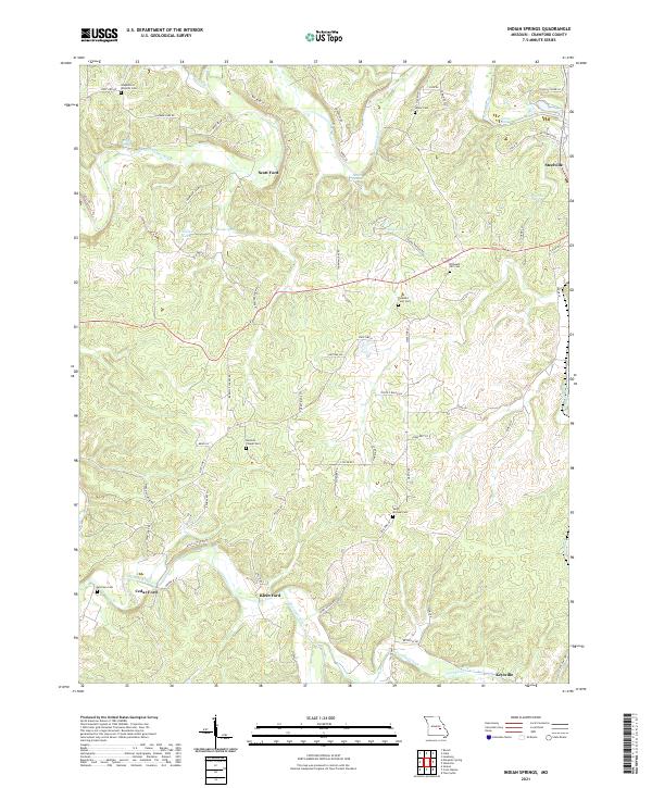 Indian Springs topographic map thumbnail