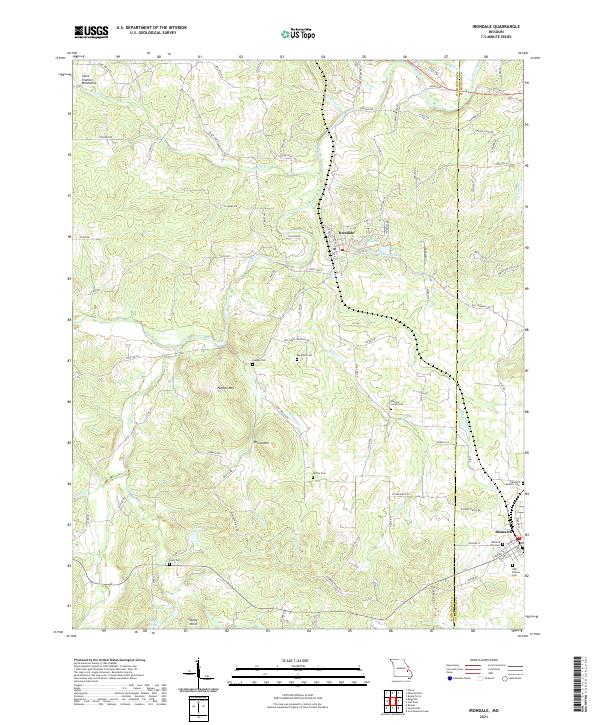 Irondale topographic map thumbnail