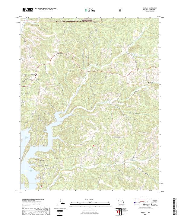 Isabella topographic map thumbnail