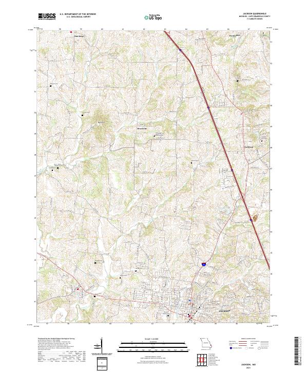 Jackson topographic map thumbnail