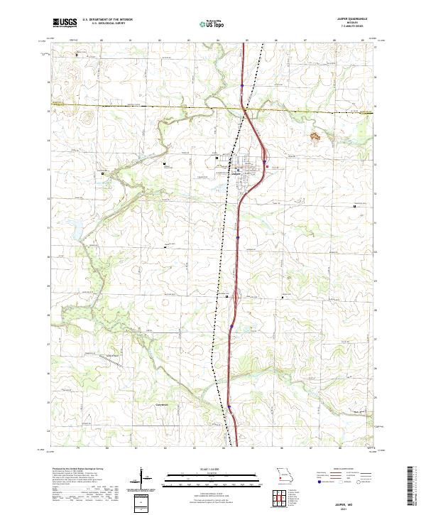 Jasper topographic map thumbnail