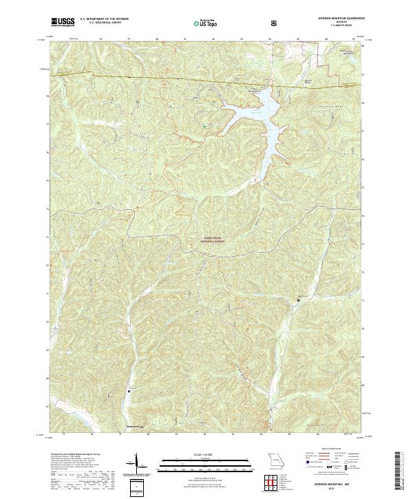 Johnson Mountain topographic map thumbnail
