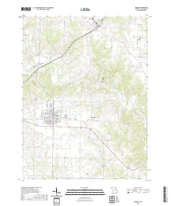 Kahoka topographic map thumbnail