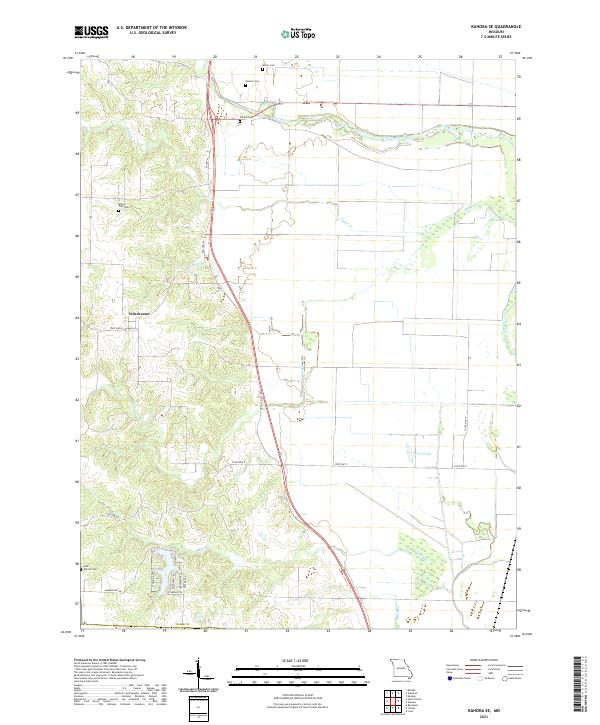 Kahoka SE topographic map thumbnail