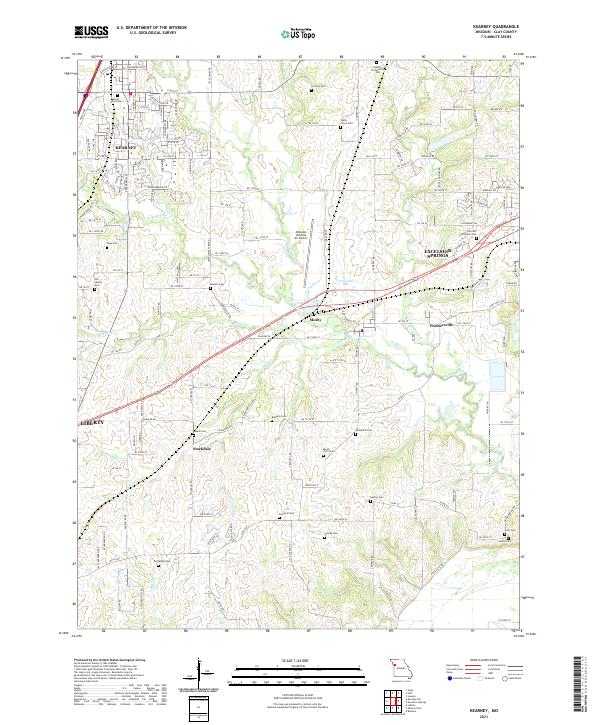 Kearney topographic map thumbnail