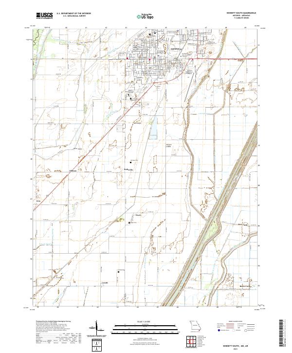 Kennett South topographic map thumbnail