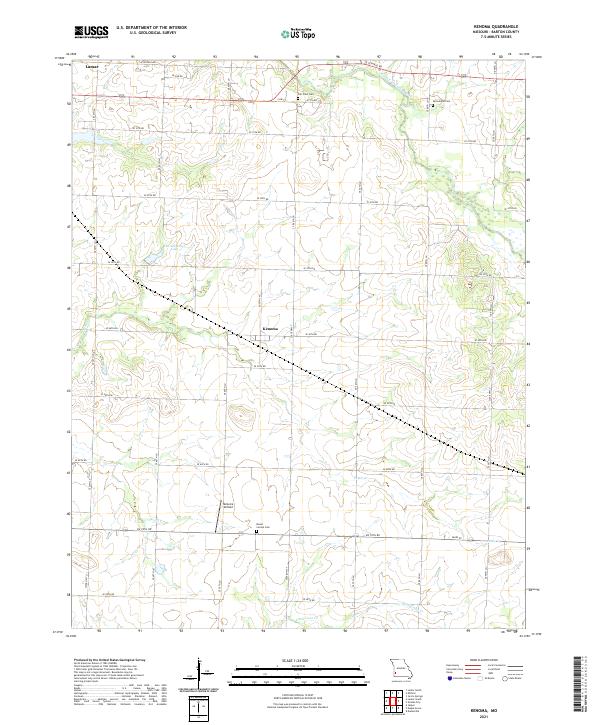 Kenoma topographic map thumbnail