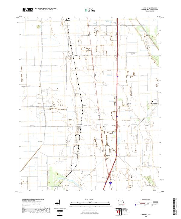 Kewanee topographic map thumbnail