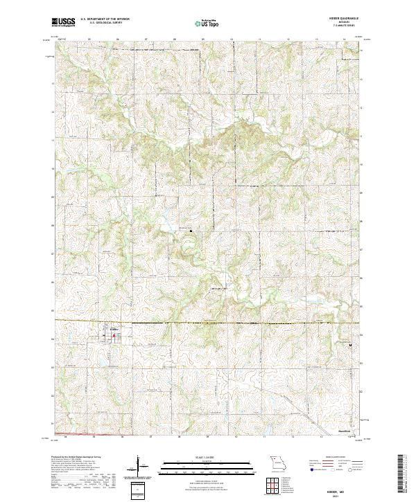 Kidder topographic map thumbnail