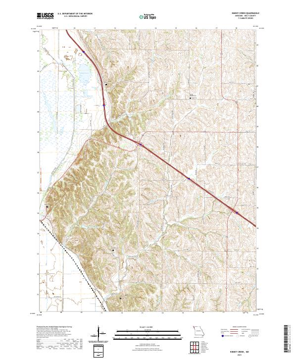 Kimsey Creek topographic map thumbnail