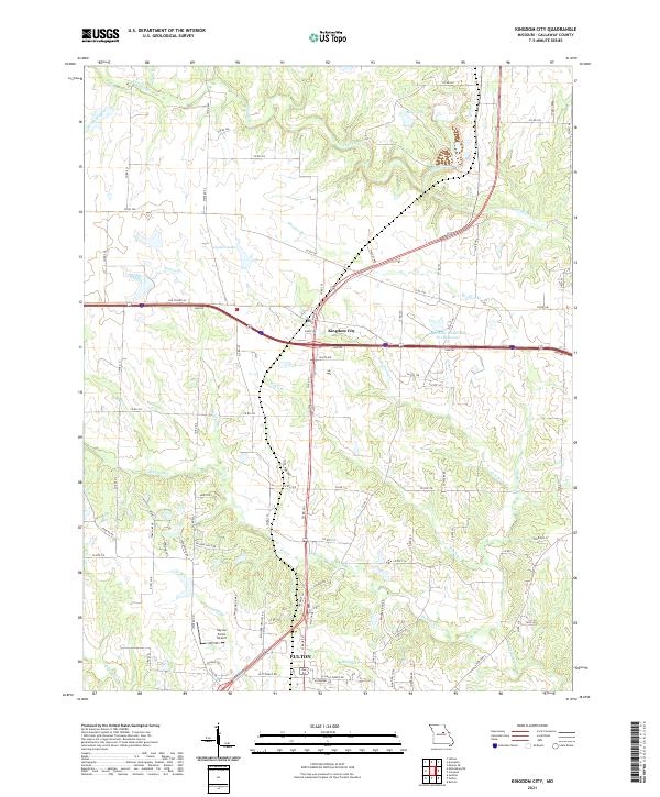 Kingdom City topographic map thumbnail