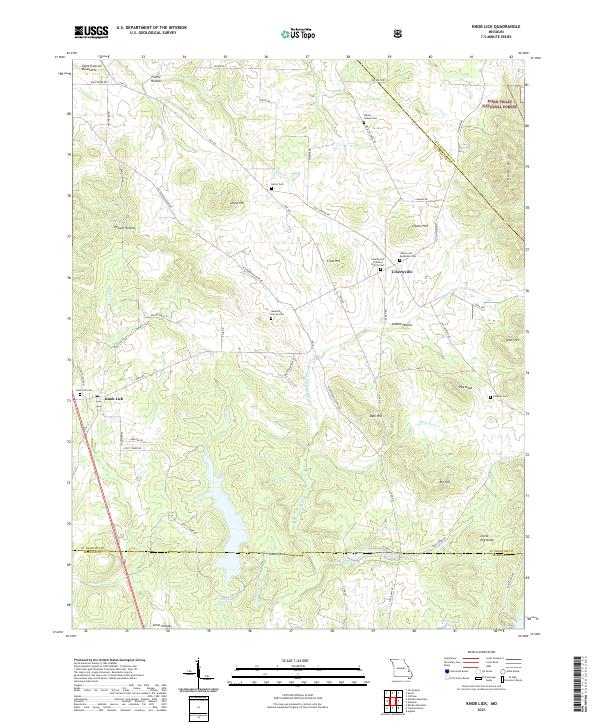 Knob Lick topographic map thumbnail