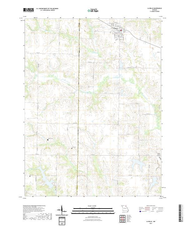 La Belle topographic map thumbnail