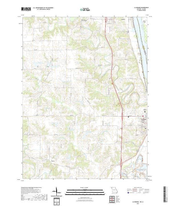 La Grange topographic map thumbnail
