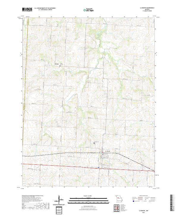 La Monte topographic map thumbnail