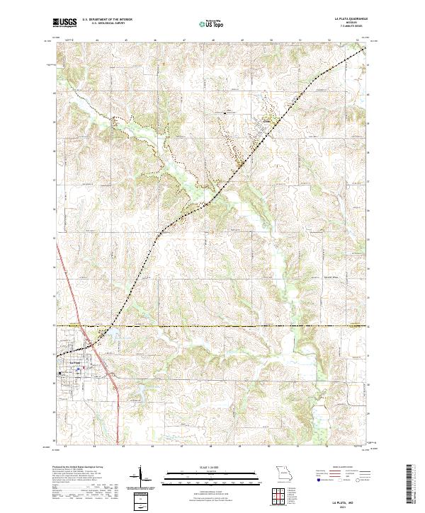 La Plata topographic map thumbnail