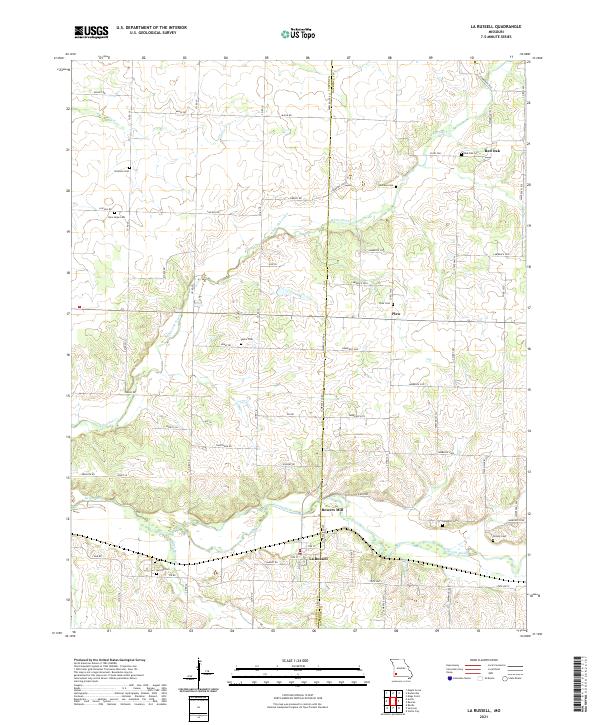 La Russell topographic map thumbnail
