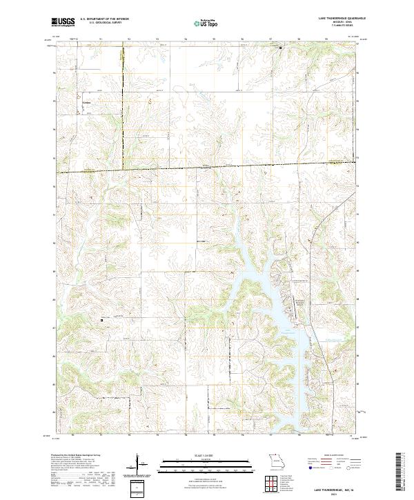 Lake Thunderhead topographic map thumbnail